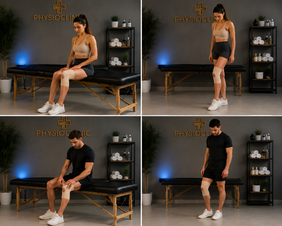 Επιγονατίδα απλή με τρύπα ελαστική PhysioClinic Store