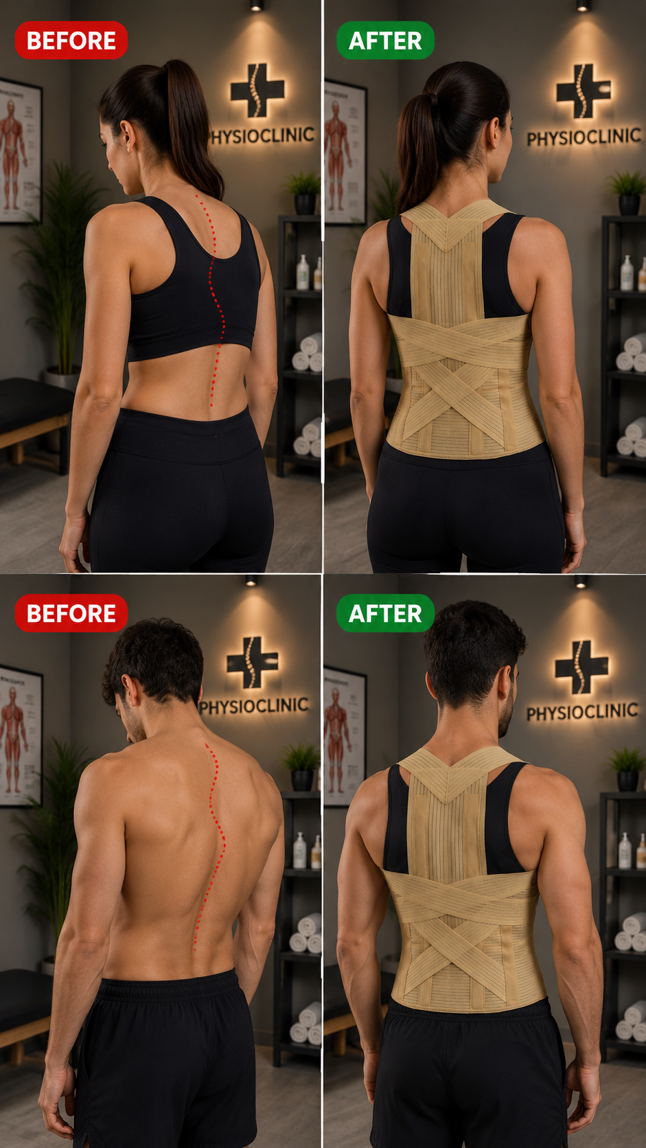 Nάρθηκας κορμού Taylor ελαστικός PhysioClinic Store
