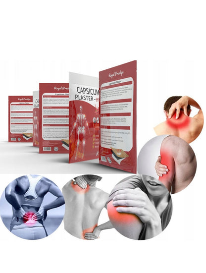 Capsicum Hot Plaster – Θερμαντικά Επιθέματα Καψαϊκίνης για Μυϊκή &amp; Αρθρική Ανακούφιση (8 Τεμάχια) PhysioClinic Store