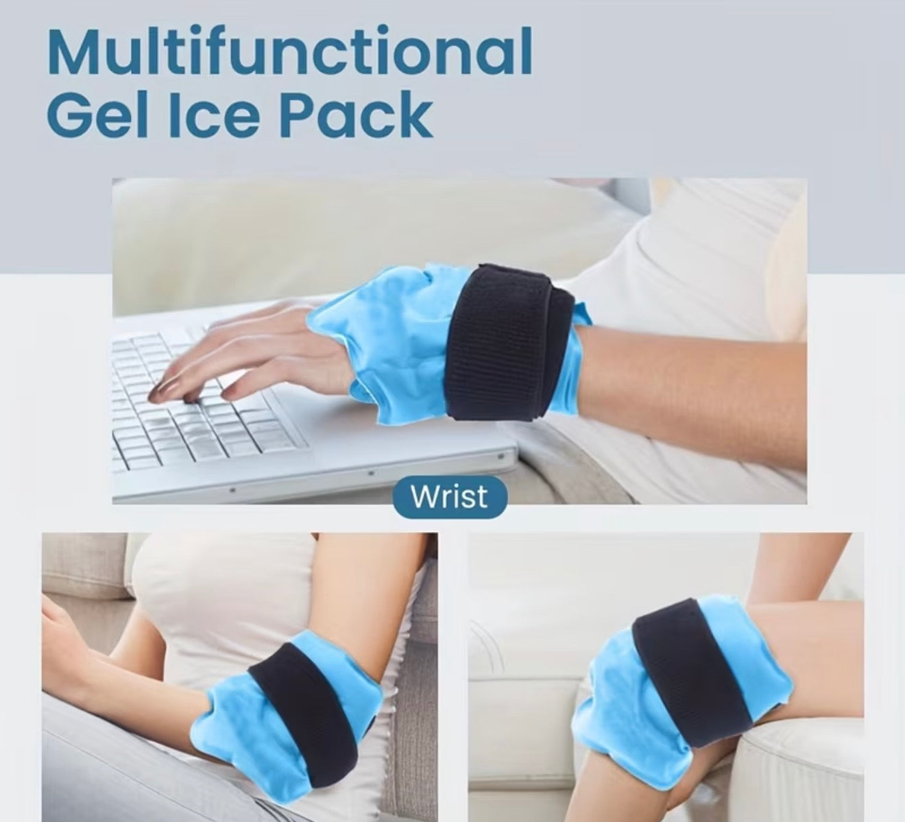 Gel Παγοκύστη Αστραγάλου για Κρύα &amp; Ζεστή Θεραπεία – Επαναχρησιμοποιούμενη Κομπρέσα PhysioClinic Store