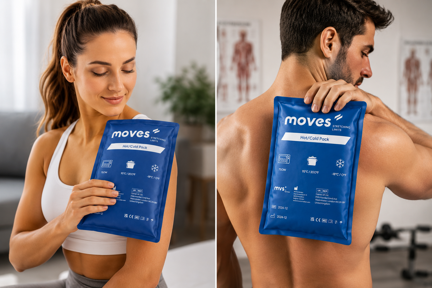 Moves Hot/Cold Pack – Επαγγελματική Θερμοθεραπεία &amp; Κρυοθεραπεία Πολλαπλών Χρήσεων 20x30 PhysioClinic Store