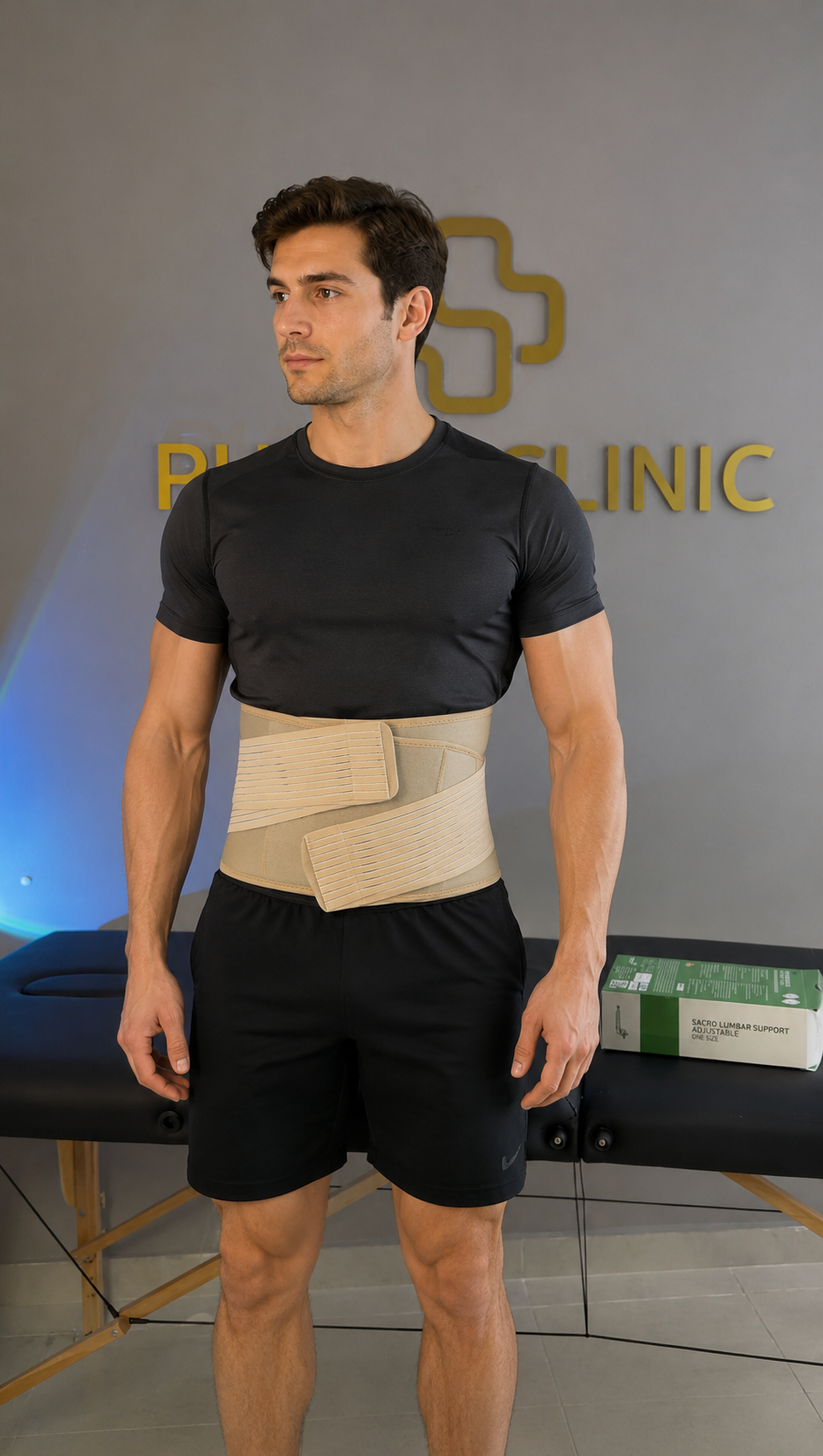 Ζώνη οσφύος πολλαπλών παθήσεων Gold PhysioClinic Store