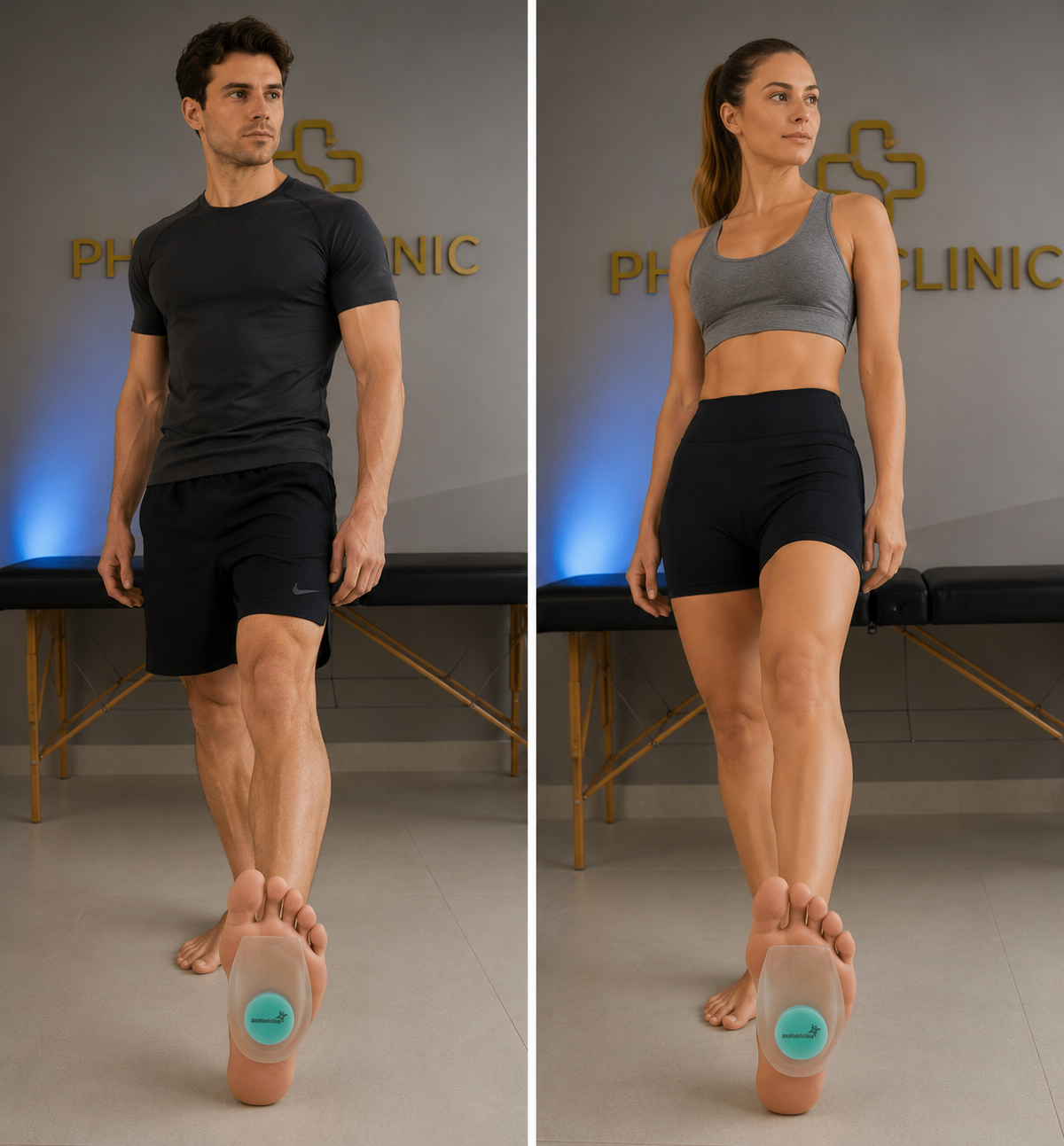 Πέλμα σιλικόνης ανύψωσης πτέρνας &amp; άκανθας PhysioClinic Store