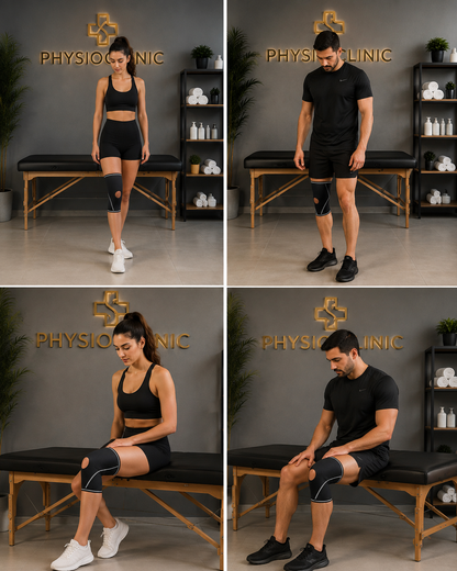 Επιγονατίδα απλή με τρύπα Μαύρη PhysioClinic Store