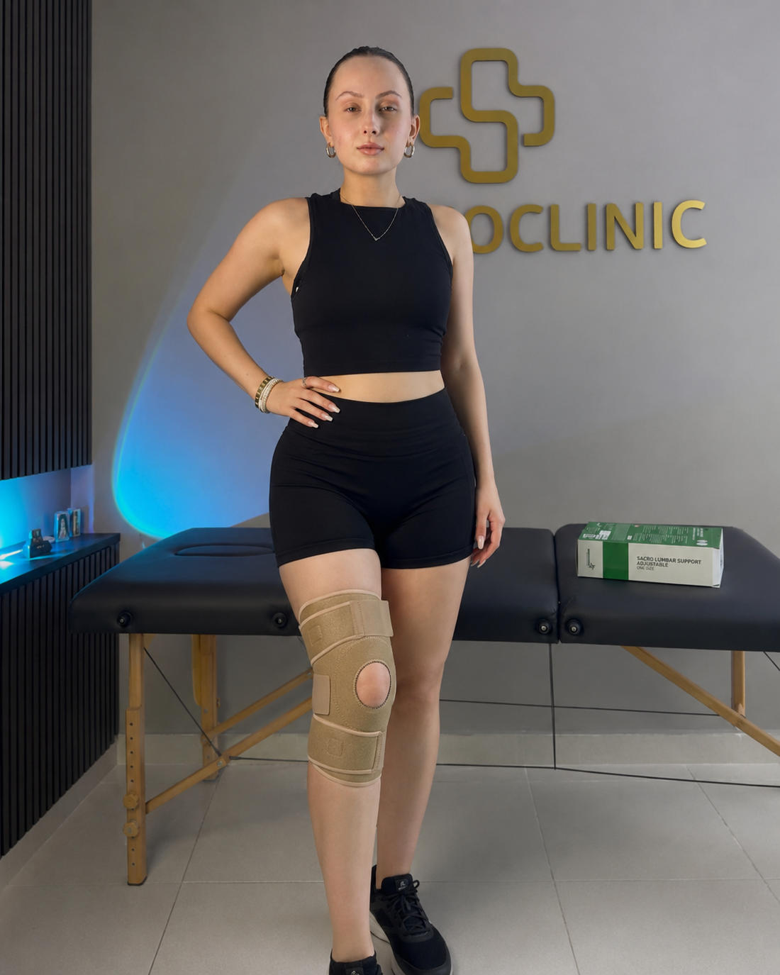 Επιγονατίδα ανοιχτή αυτοκόλλητη PhysioClinic Store