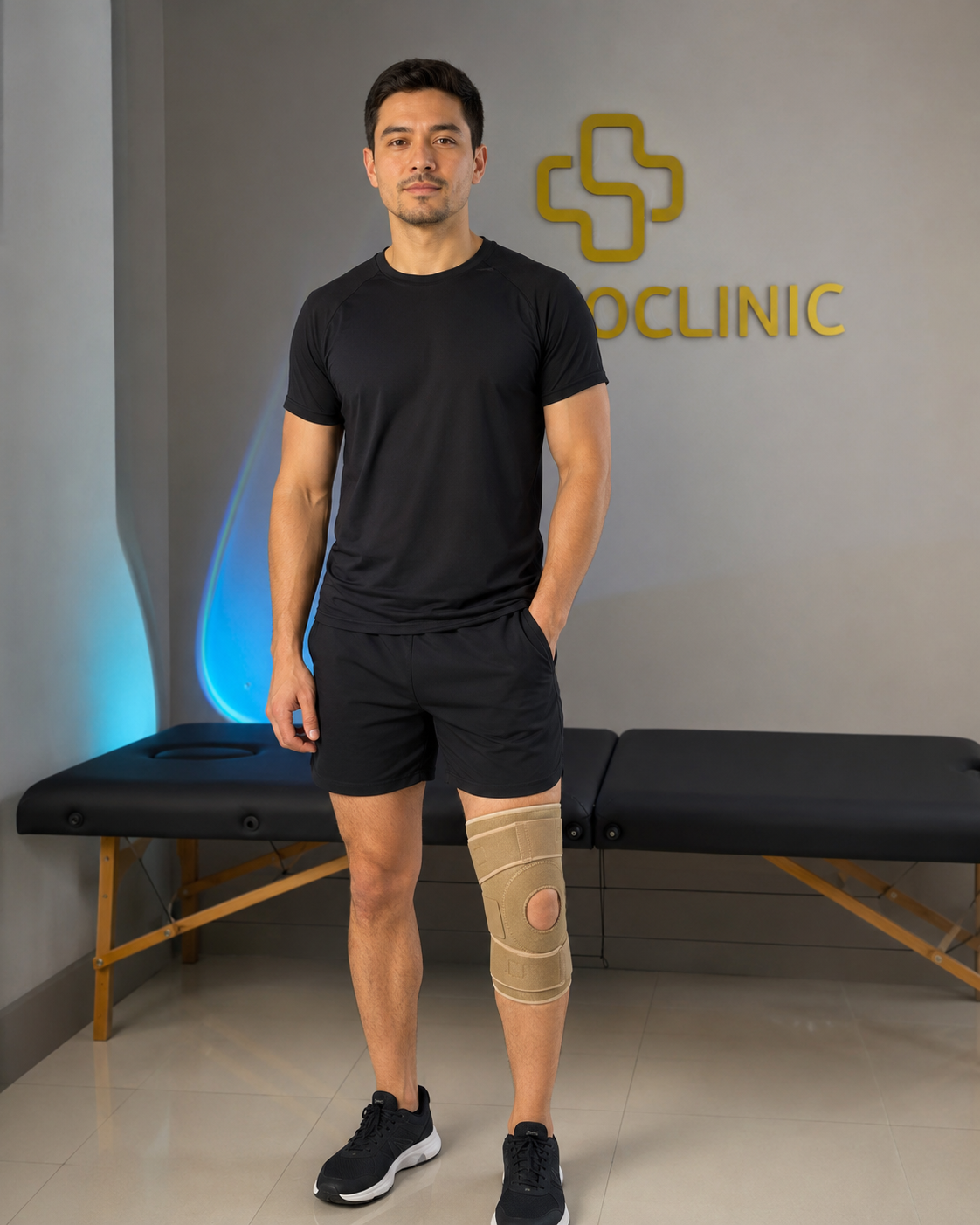 Επιγονατίδα ανοιχτή αυτοκόλλητη PhysioClinic Store