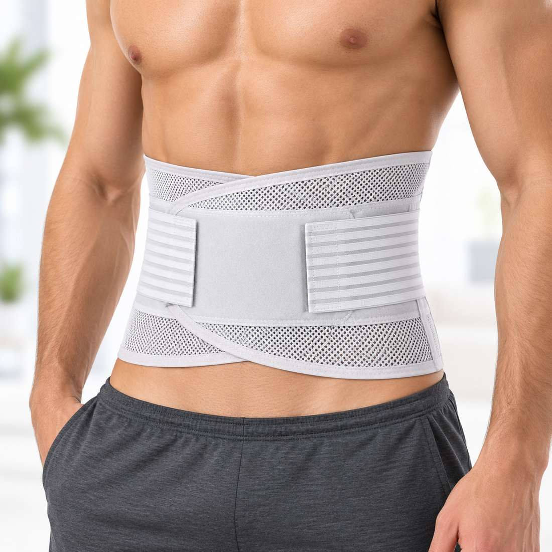 Ορθοπεδική Ζώνη Μέσης με 5 Μπάρες Στήριξης PhysioClinic Store
