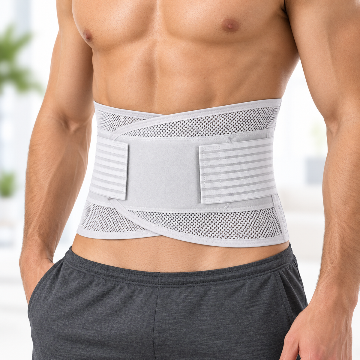 Ορθοπεδική Ζώνη Μέσης με 5 Μπάρες Στήριξης PhysioClinic Store