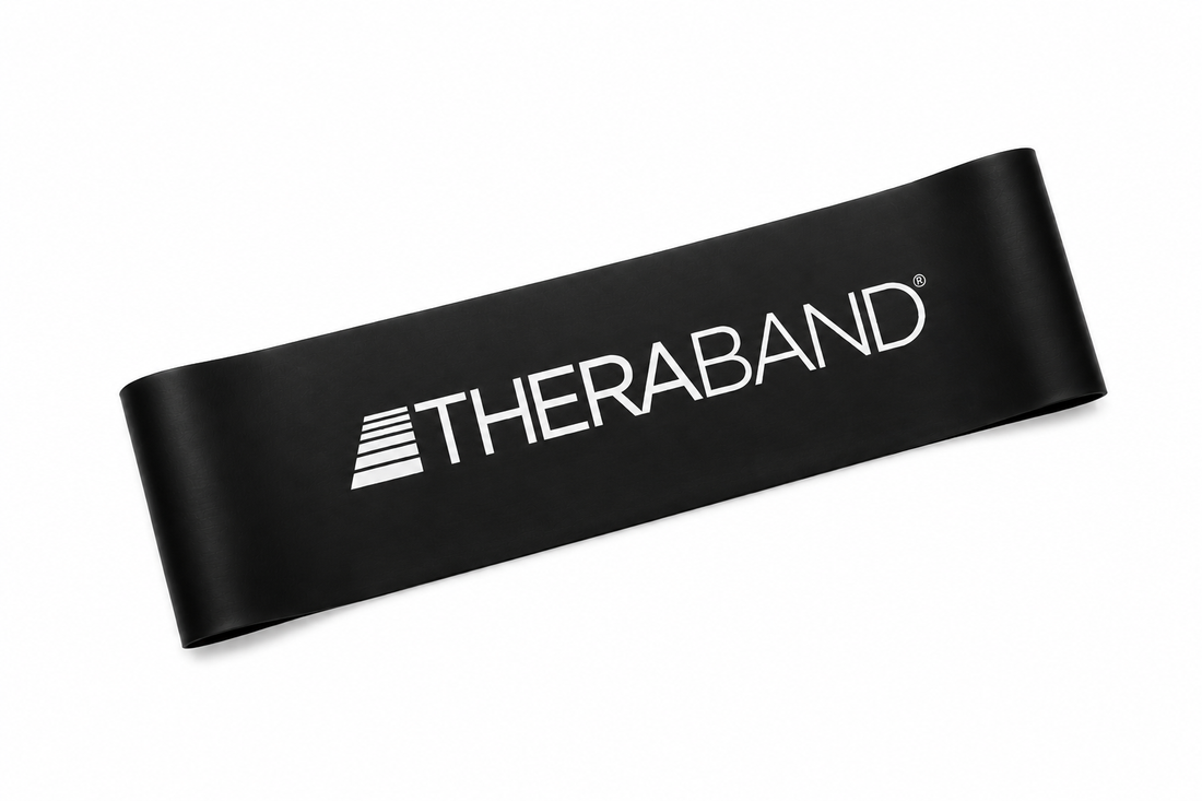 Theraband Κυκλικά λάστιχα γυμναστικής (loops) - 30.5cm ΜΑΥΡΟ Physioclinic Store